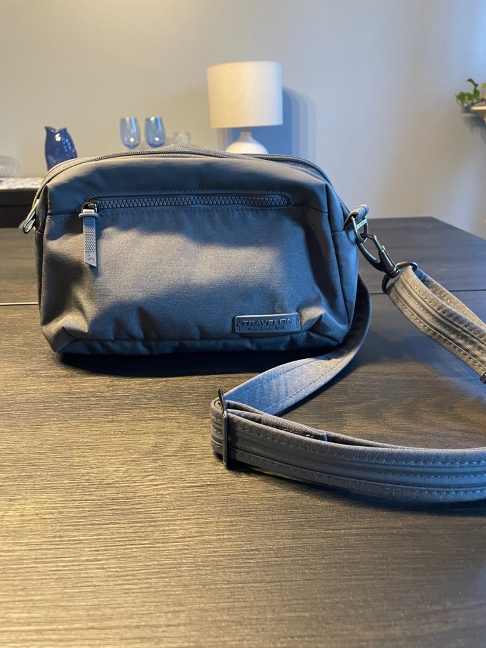 Travelon Crossbody Bag in Slate Gray